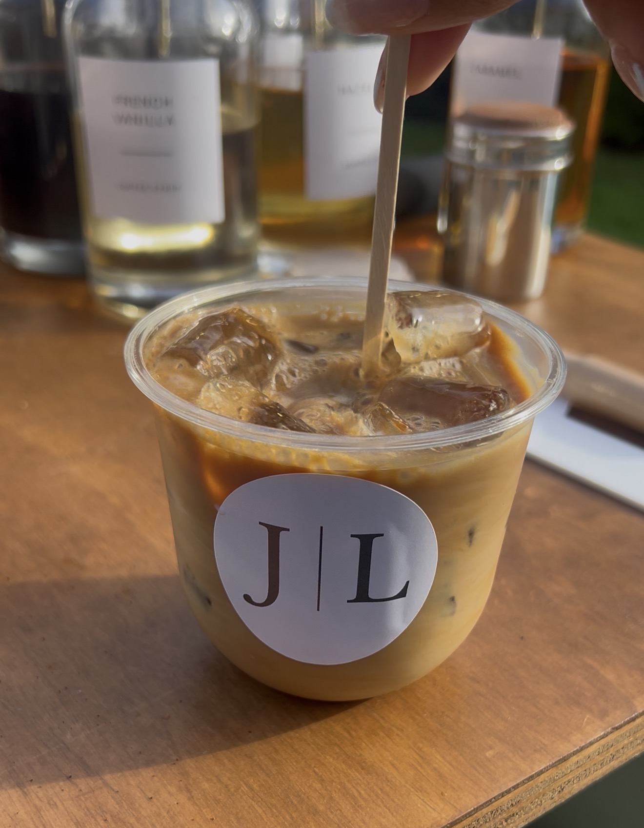 Digital coffee printing edible latte art logo New York corporate event